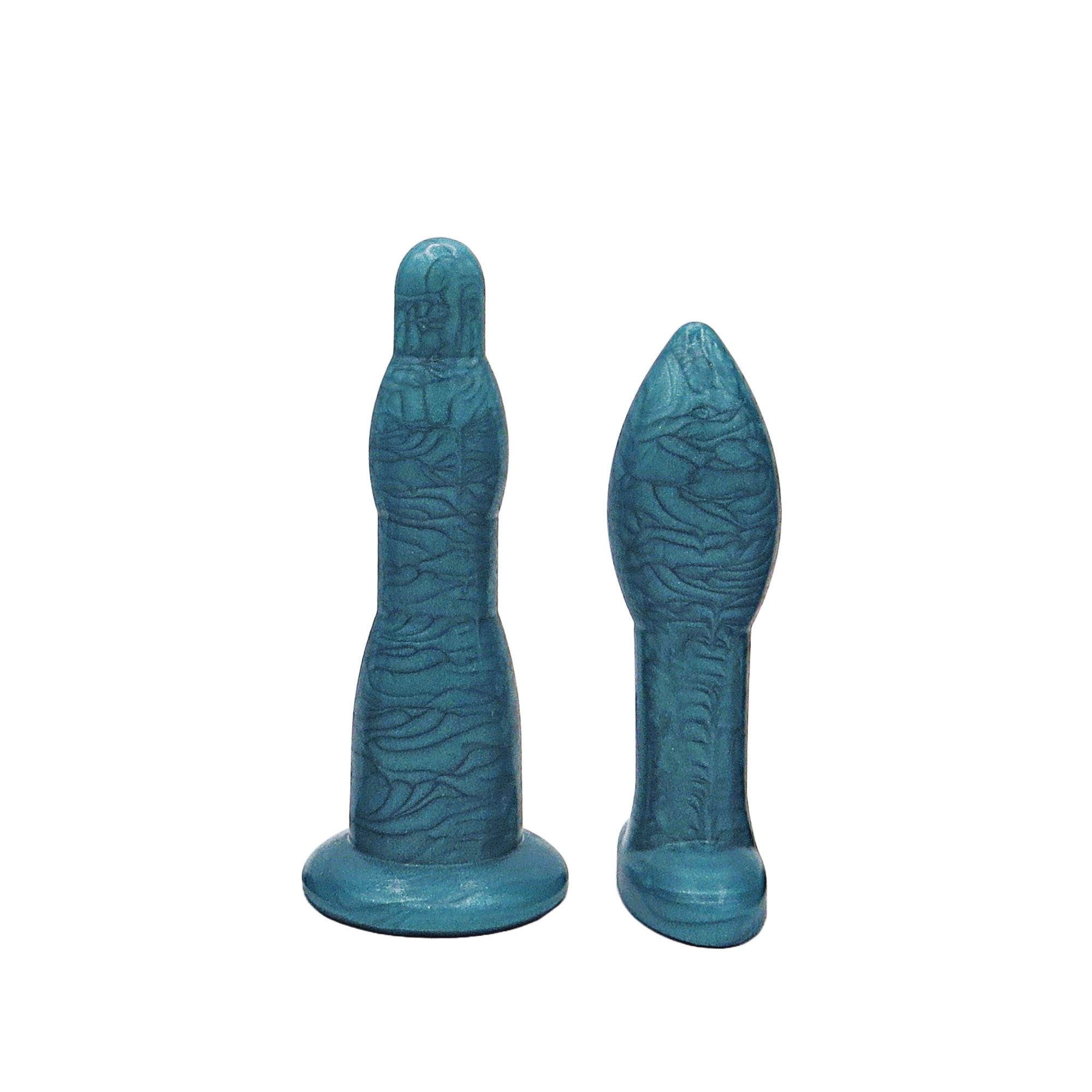 Image of size 2 aqua anal dilation wand and butt plug