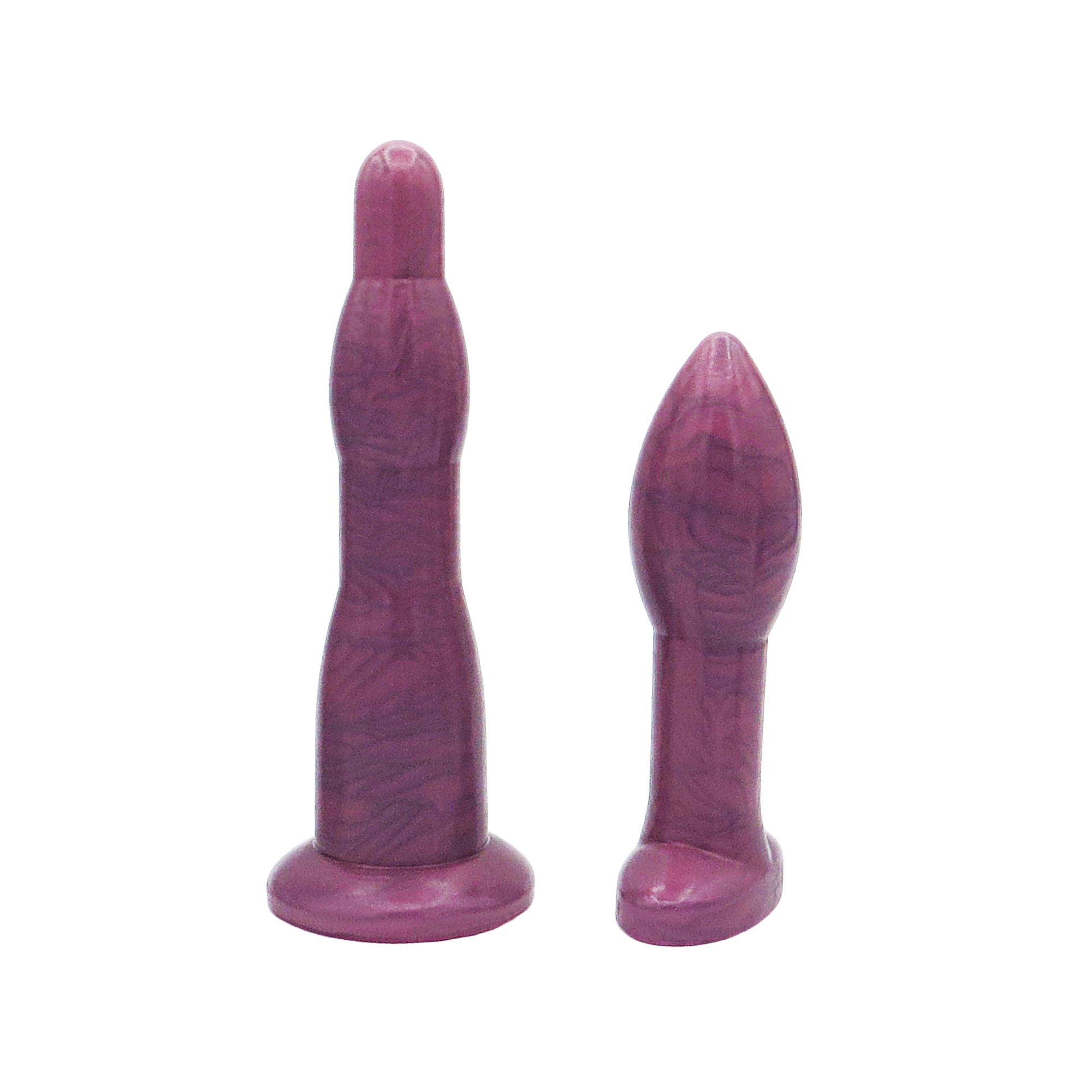 Image of a rose long anal dilation wand and butt plug
