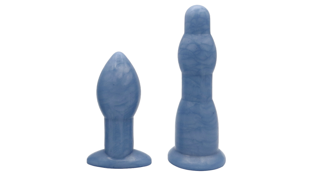 Extra Large Butt plug and anal dilation wand blue
